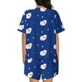 thumbnail image 4 of Womens Pajama Sets With Pocket, Moon lamb Lounge Sets Short Sleeve Sleepwear PJ Sets for Women, 4 of 6
