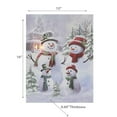 thumbnail image 2 of Led Canvas Wall Art Double Snowman, 2 of 4