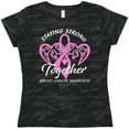 thumbnail image 3 of Inktastic Staying Strong Together with Pink Breast Cancer Ribbon Women's T-Shirt, 3 of 5