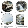 thumbnail image 3 of Designart "Dominican Waterfalls I" Landscape & Nature Floater Framed Wall Art Living Room, 3 of 7