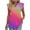 Pink Womens Tops, variant on Summer Tops for Women Flutter Short Sleeve T-Shirts Womens V Neck Gradient Printed Peplum Hem Pullover Tees Gifts for Mom