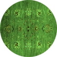 thumbnail image 1 of Ahgly Company Indoor Round Oriental Green Industrial Area Rugs, 3' Round, 1 of 4