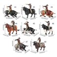 thumbnail image 2 of Simulation Spanish Bullfight Set Model Wild North-African Bull Wild-Animal Train Knight Decoration Bullfighter Bull Toys New Arrival, 2 of 5