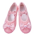 thumbnail image 1 of Bow Bow Bow Girls' Soft Soled Sequined Dance Shoes Elastic Strap Shaped Shoes for Practice, 1 of 7