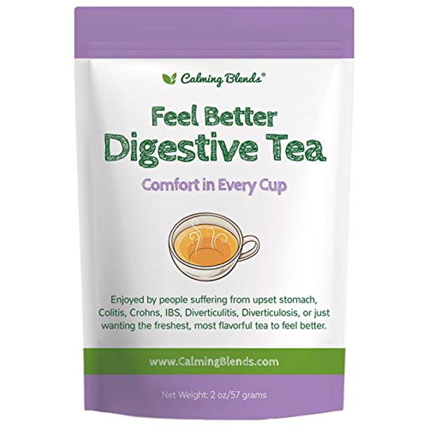 Calming Blends Feel Better Tea for Upset Stomach Certified Organic