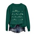 thumbnail image 1 of EHQJNJ Sweat-Shirt Bleu à Col Rond pour Femmes Manches Longues Décontracté Col Rond Ample Pull Automne Sweat-Shirt Noir pour Femmes Sweat-Shirt à Col Rond Mignon Graphique, 1 of 4