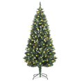 thumbnail image 1 of vidaXL Artificial Pre-lit Christmas Tree with Pine Cones 180 cm, 1 of 4