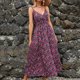 thumbnail image 1 of Puntoco Vestidos Mujer Verano Moda Mujer Verano Impreso Sin Mangas Camis V-Cuello Sin Espalda Vestido Casual, 1 of 5