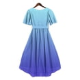 thumbnail image 6 of LIaqionyy Dresses for Women Summer Fashion Casual Short Sleeve V Neck Flowy Elegant Dress Vacation Sundress, 6 of 7
