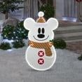 thumbnail image 2 of Gemmy Holiday Flat Tastics Mickey Stylized Snowman 45" Disney, Multicolored, 2 of 4