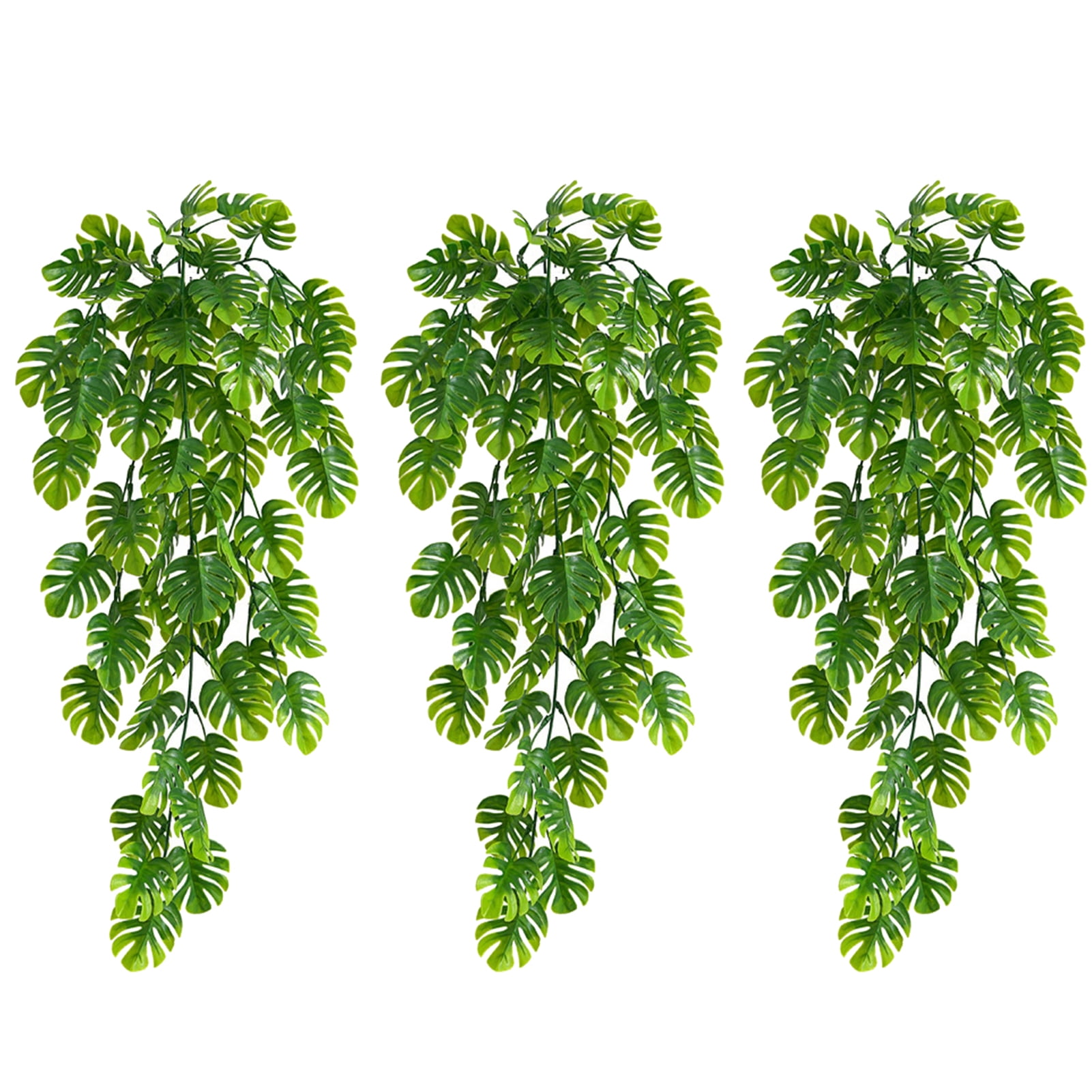 PWFE 3pcs Artificial Hanging Plants, 2.5ft Fake Hanging Plant, Fake Ivy