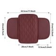 thumbnail image 3 of Car Center Console Cover Leather Armrest Cover Cushion with 2 Storage Bags Universal Car Armrest Seat Box Pad Car Interior Accessories Protector for Most Vehicle, 3 of 5