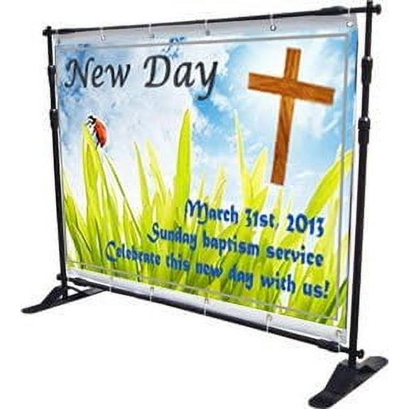 Signworld Telescopic Step and Repeat Backdrop Banner Stand