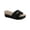 Black MC, variant on Giani Bernini Womens Ashllyn Faux Suede Cork Wedge Sandals