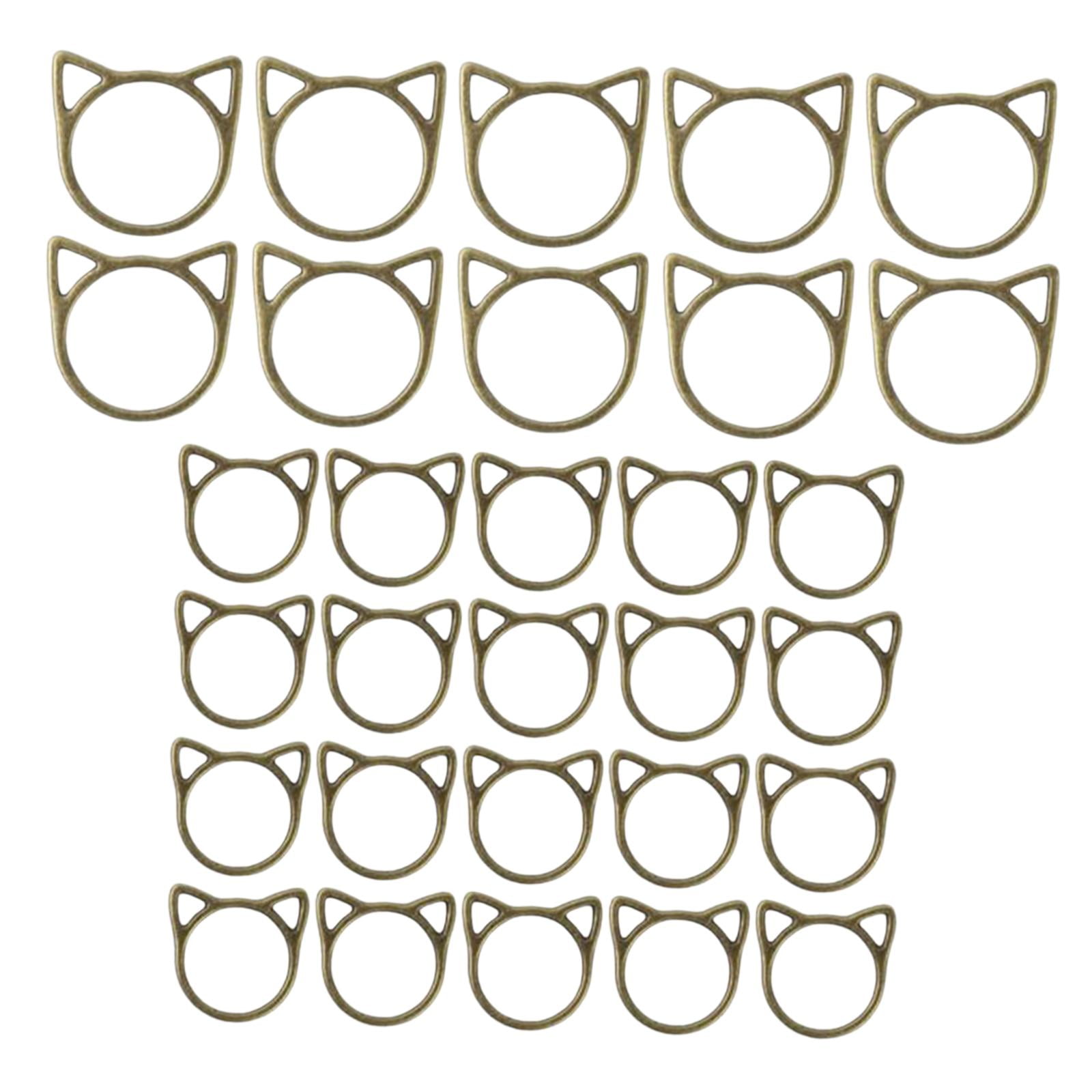HOMYL 6x Charming Collection of 30 Knitting Stitch Markers for Crafting Projects