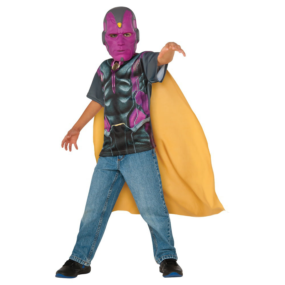 Marvel Superhero T Shirt Child Costume Vision Medium