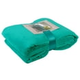 thumbnail image 2 of JML All-Season Lightweight Warm Fleece Bed Blanket, Teal, Queen, 2 of 5