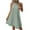 Olive Green, variant on Elainilye Fashion Dresses for Women 2024 Casual Summer Embroidery Sleeveless Keyhole Halter Neck Dress Solid Skirt,Black