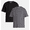 Black Soot/Grey Shadow, variant on All Gender Cotton Oversize Tee with Short Sleeves, Men's and Big Men's