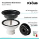 thumbnail image 2 of Colador de Fregadero Extraíble para Cocina, Filtro Antiresiduos con Tapón de Cierre, Instalación Universal para Drenajes de 3.5 y 4 Pulgadas, Material ABS Resistente, Color Negro, 2 of 5