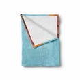 thumbnail image 2 of Rustic Wood Soft Flannel Fleece Throw Blanket, Fall Season Leaves with Vintage Style Canadian Maple Tree Foliage, Cozy Plush for Indoor and Outdoor Use, 60" x 80", Aqua and Multicolor, by Ambesonne, 2 of 6