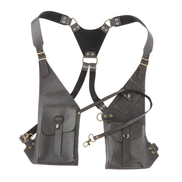 Bolso con Arnés Perfecl para Hombro Diseño Steampunk Gris