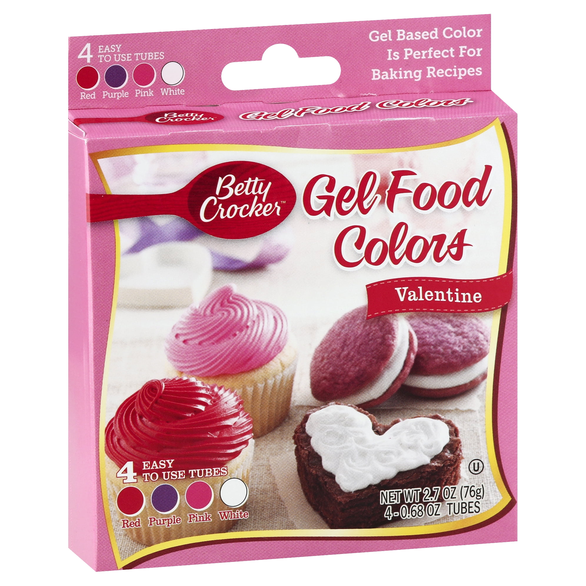 Betty Crocker Gel Food Color, Valentines Colors, 2.7 Ounces