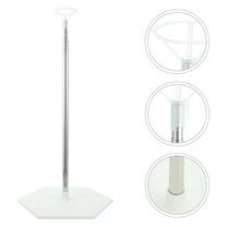 Supvox White Balloon Column Kit Set of 2 for Daily Use Metal and Plastic Balloon Stand Decorations