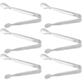 thumbnail image 1 of Pinzas para hielo Pinzas para servir de acero inoxidable Pinzas para parrilla Pinzas para cocina Pinzas para azúcar Abrazadera para galletas de comida para fiesta Bar en casa 6 uds Plata oso de fresa Hogar, 1 of 6