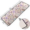 thumbnail image 2 of SKYSONIC 2X6 Feet Spring Lavender Flowers Runner Rug with Rubber Backing, Hearts Butterflies Non Slip Entryway Rug Runner Washable Soft Area Rug Carpet for Hallway Bedroom Kitchen Decor, 2 of 6