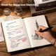thumbnail image 3 of Cuaderno portátil CAGIE Compass Leather A5 288p para hombre, 3 of 7