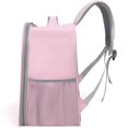 thumbnail image 3 of Mochila Space Pet Capsule para gatos pequeños y medianos, cachorro, transparente, transpirable, resistente al calor, para viajes, senderismo, camping (rosa), 3 of 5