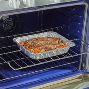 EZ Foil 10 LB Disposable Roasting Pans, Half-Size Steam Table Foil Pans, 11.75 x 9.25 x 2.5 in., 2 Count