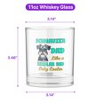 thumbnail image 5 of Schnauzer Dad Like a Regular Dad Only Cooler Happy Father's Day 11oz Whiskey Glass Mug Miniature Schnauzer Dog Lover Whiskey Cocktail Glasses Cup - 02007, 5 of 5