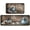 Coffee-blue, variant on 2 Piece Floral Kitchen Decor Rugs Set, Farmhouse Country Flower Kitchen Rugs and Mats Non Skid Washable Absorbent Microfiber Kitchen Accessories Decoration Floor Mats 17"x47"+17"x30"