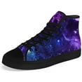 thumbnail image 5 of Aidianart Womens Galaxy High Top Shoes High Top Canvas Sneakers Size 12, 5 of 5