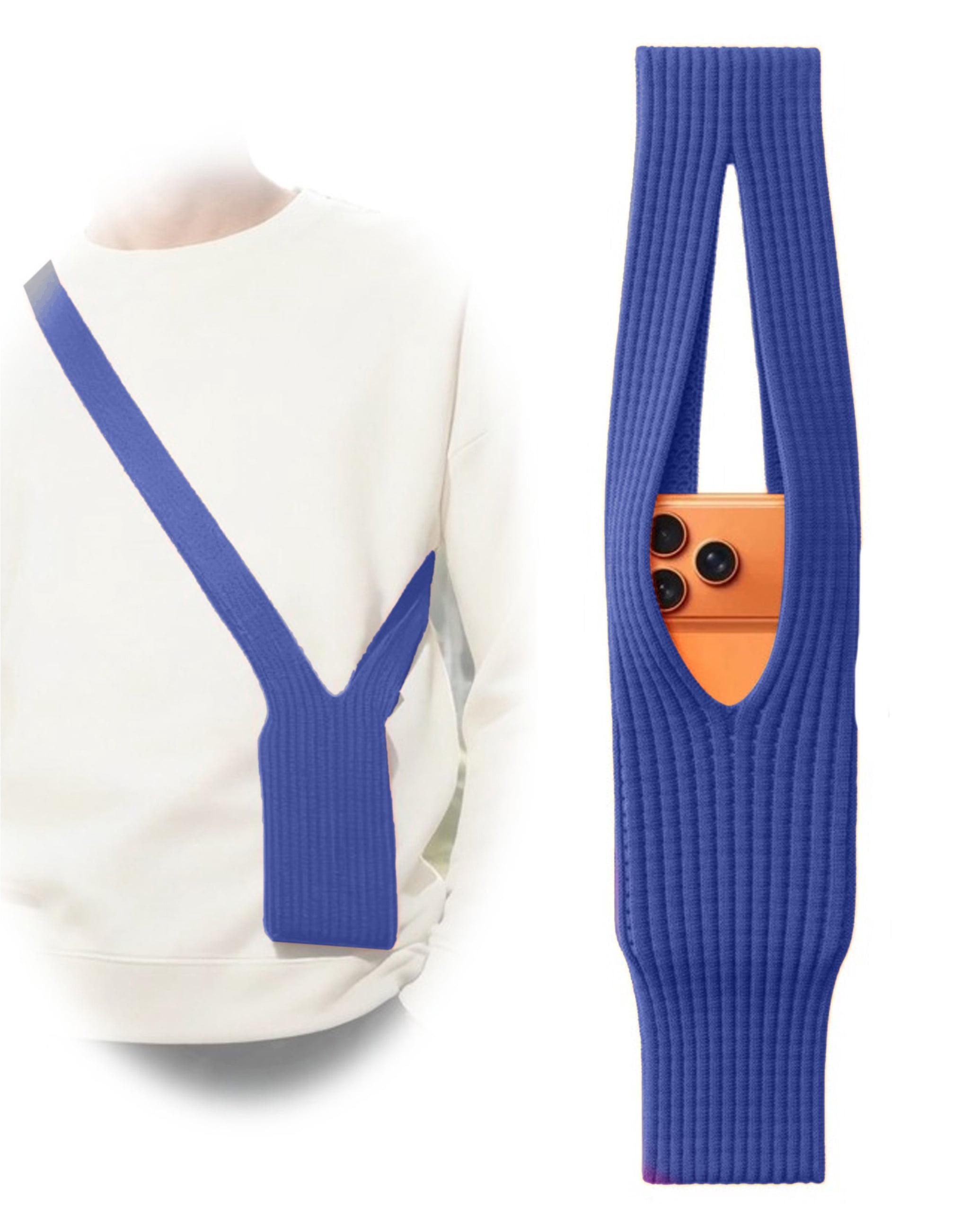 Long CozyFlex Phone Sleeve - Blue