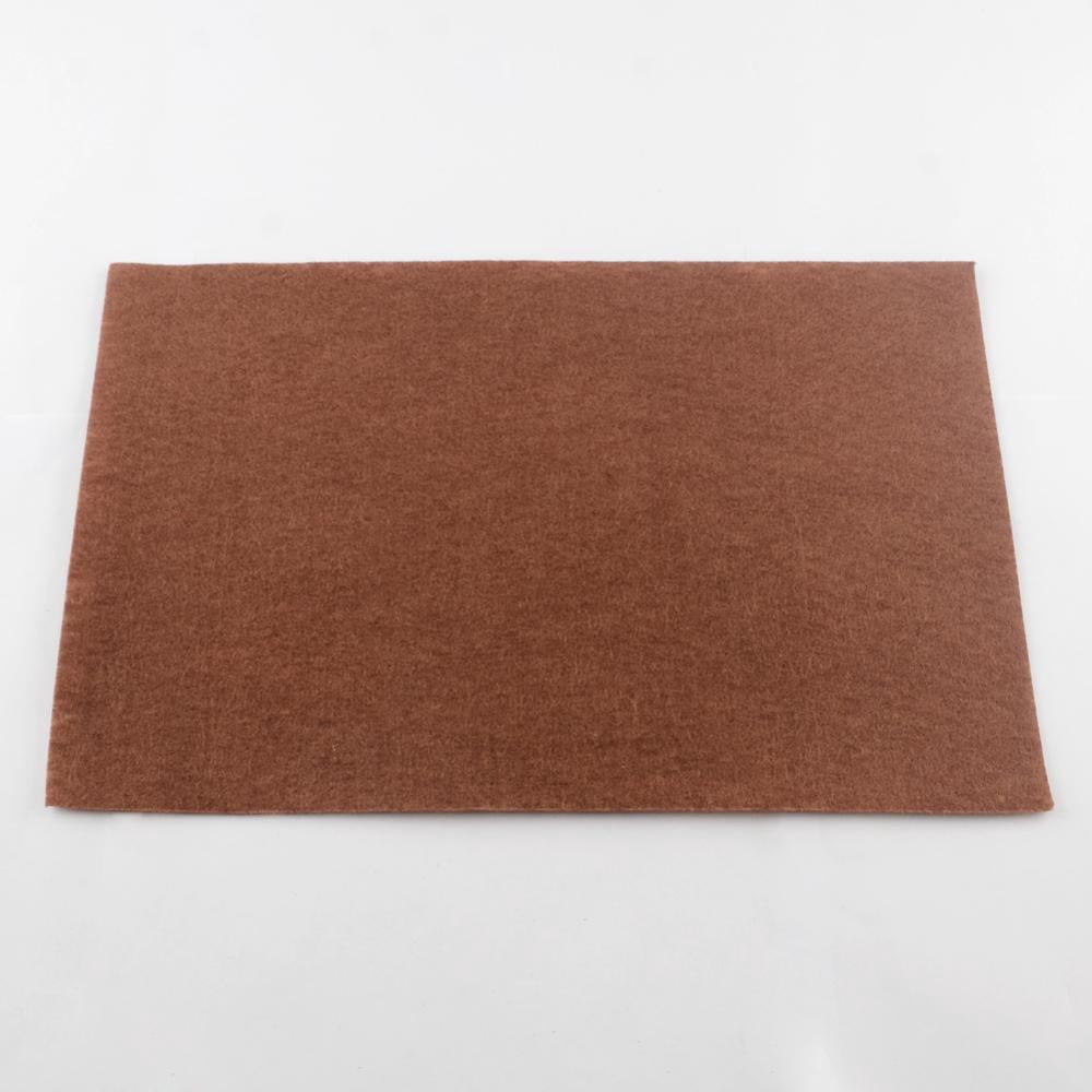 Non Woven Fabric Embroidery Needle Felt for DIY Crafts Square Saddle Brown 298-300x298-300x1mm 50pcs/bag