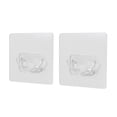 thumbnail image 2 of No-Drill Adhesive Curtain Rod Bracket, Tension Rod Holder for Shower and Door Curtains, Stick-On Hook Support for Window Curtain Rod Accessories, 2 of 3