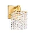 thumbnail image 3 of Phineas 1 light Brass and Clear Crystals wall sconce, 3 of 7