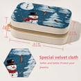 thumbnail image 5 of Christmas Snowman Velvet Portable Travel Organizer with Removable Compartment - Gift! Including Necklace Organizer, Jewelry Stand, and Earring Organizer, 5 of 7