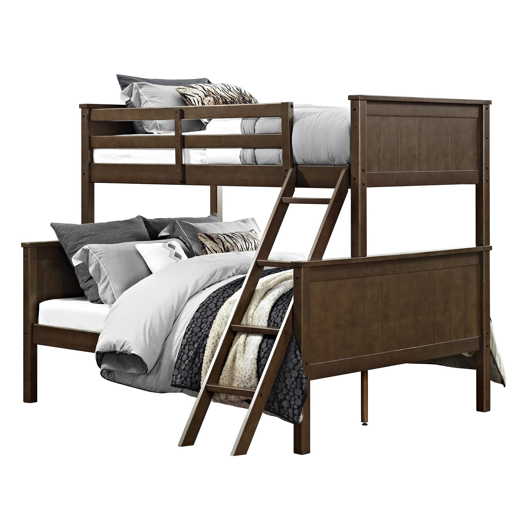 Better Homes and Gardens Ashcreek Twin over Full Bunk Bed, Mocha