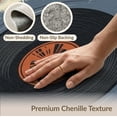 thumbnail image 6 of ODIKA Music Disc Motif Distressed Soundwave Cd Shaped Record Retro Vinyl Playful Foldable Easy Care for Master Suite, California King, Under Bed, 6 of 7