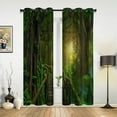 thumbnail image 3 of Green Forest Landscape Modern Window Curtains for Living Room Luxury Bedroom Blinds Drapes Door Curtains, 3 of 7