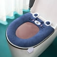 thumbnail image 4 of Kabnic Extra Plush Toilet Seat Cushion - Thick Memory Foam Cover with Handle & Zipper, Universal Fit for Round/Elongated 14"x18" Seats, Machine Washable, 4 of 6