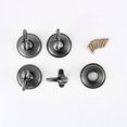 thumbnail image 3 of 4pcs Zinc Alloy Window Curtain Tieback Clothes Hook Drapery Wall Holdbacks Hooks Black, 3 of 7