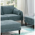 thumbnail image 6 of Living Room Classic 5pc Modular Sofa set 2x Armless Chair 2x Corner Wedge 1x Ottoman Mineral Morgan Fabric Cushion Couch, 6 of 9