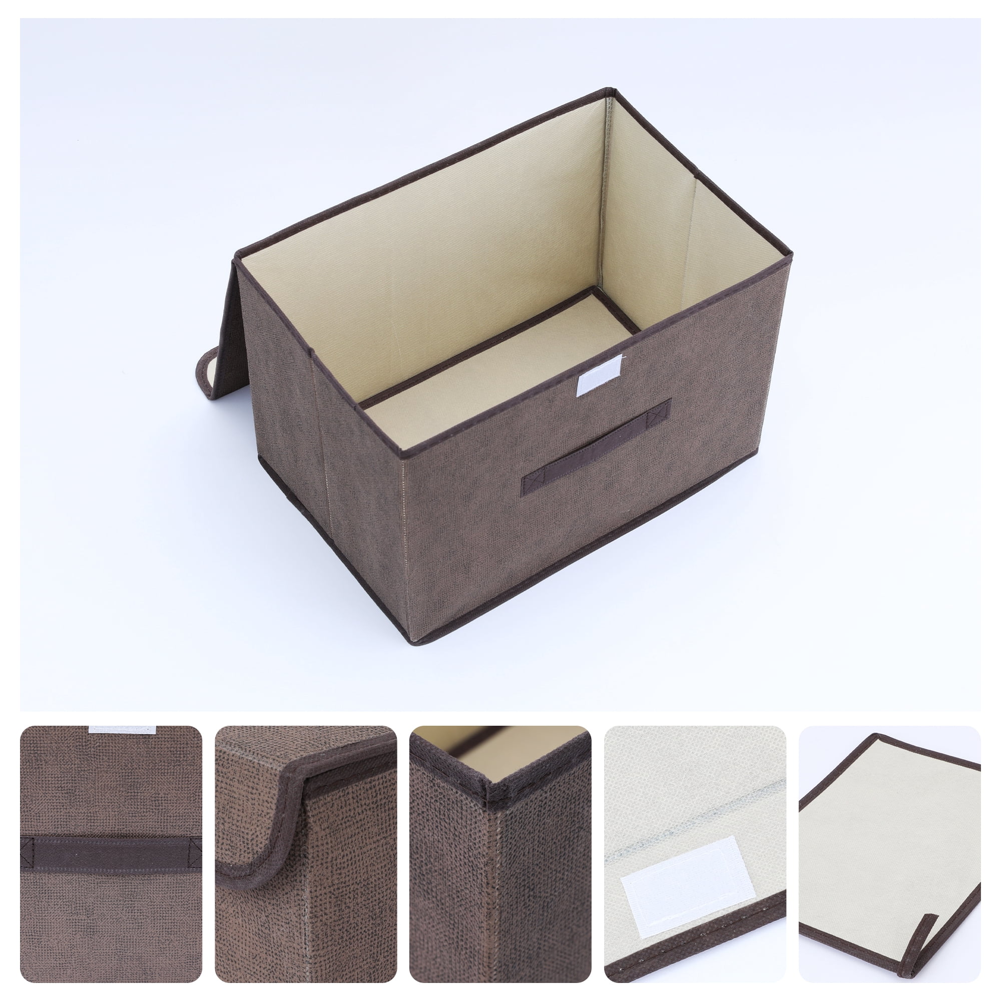 Unique Bargains 1 Pack Clothes Storage Bags Moving Bags Coffee 14.2*9.1*9.4in
