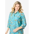 thumbnail image 3 of Woman Within Plus Size Perfect Three Quarter Sleeve Shirt, 3 of 5