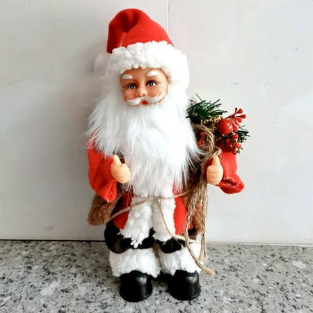 

Jzenzero Electric Santa Claus Battery Operated Dancing Music Santa Claus Doll Christmas Ornaments for Kid & Adult New-Red
